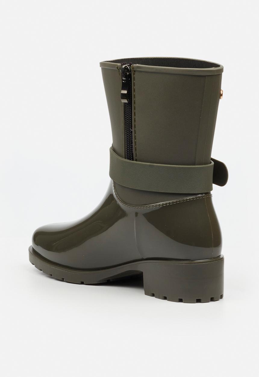 Viabeach - Cloudy 2 gold buckle rain ankle boot - khaki