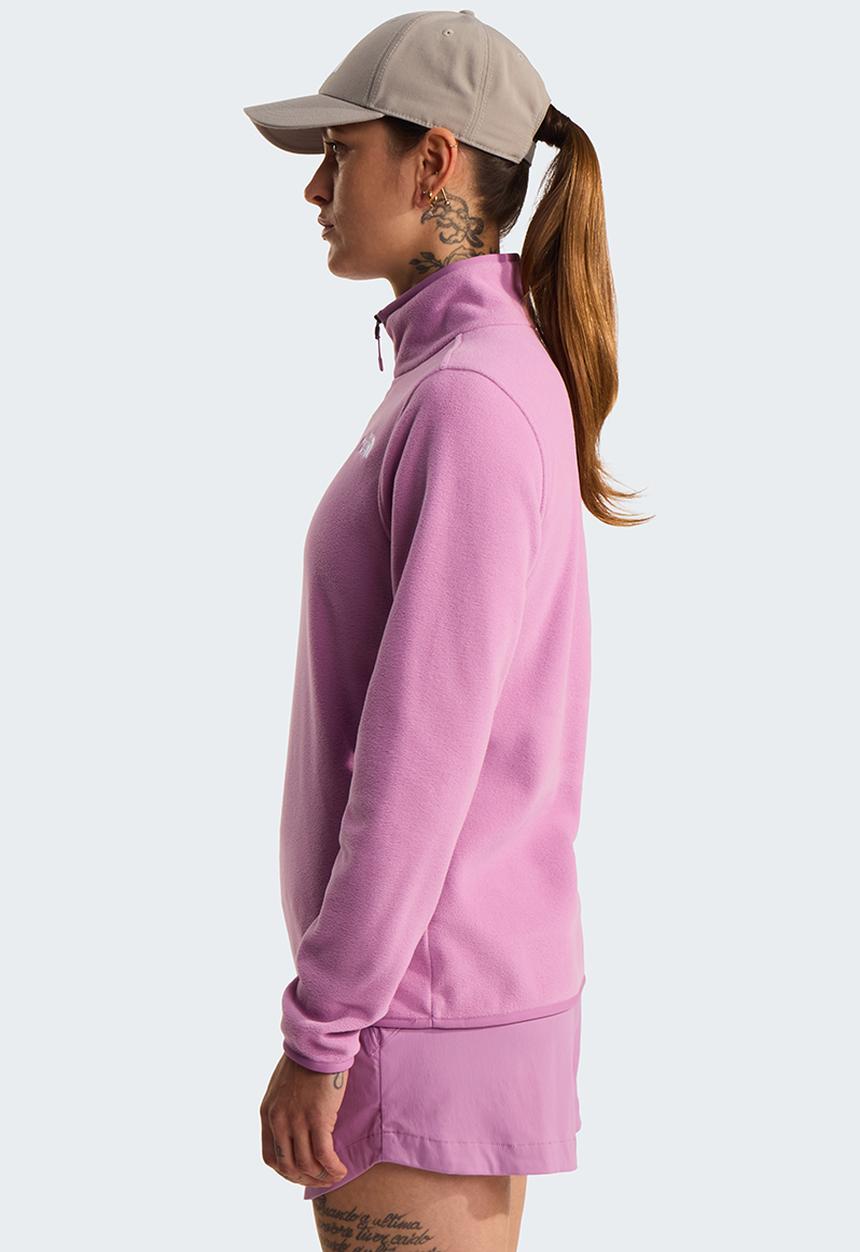 The North Face - W Glacier Fleece 1/4 Zip Jacket - Hushed Lavender