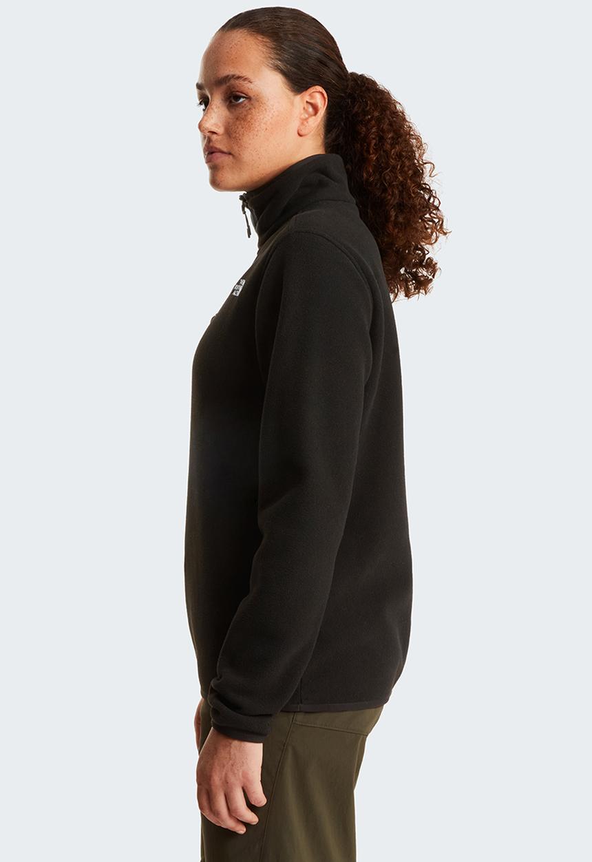 The North Face - W Glacier Fleece 1/4 Zip Jacket - Tnf Black