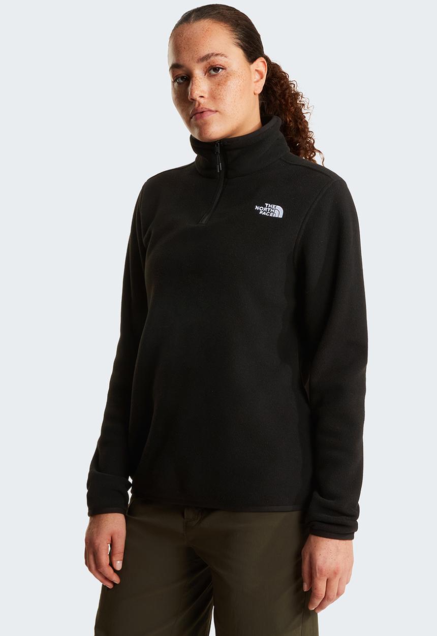 The North Face - W Glacier Fleece 1/4 Zip Jacket - Tnf Black