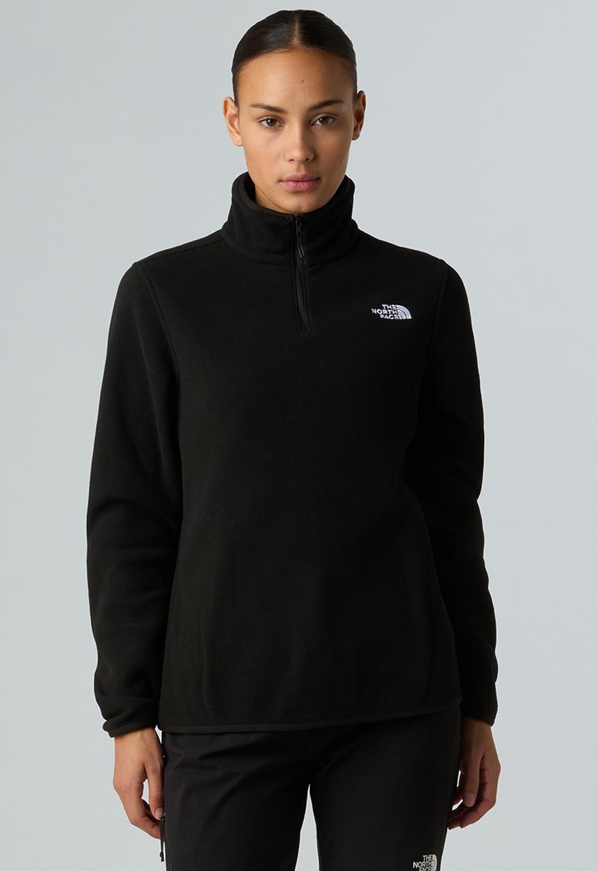 The North Face - W Glacier Fleece 1/4 Zip Jacket - Tnf Black