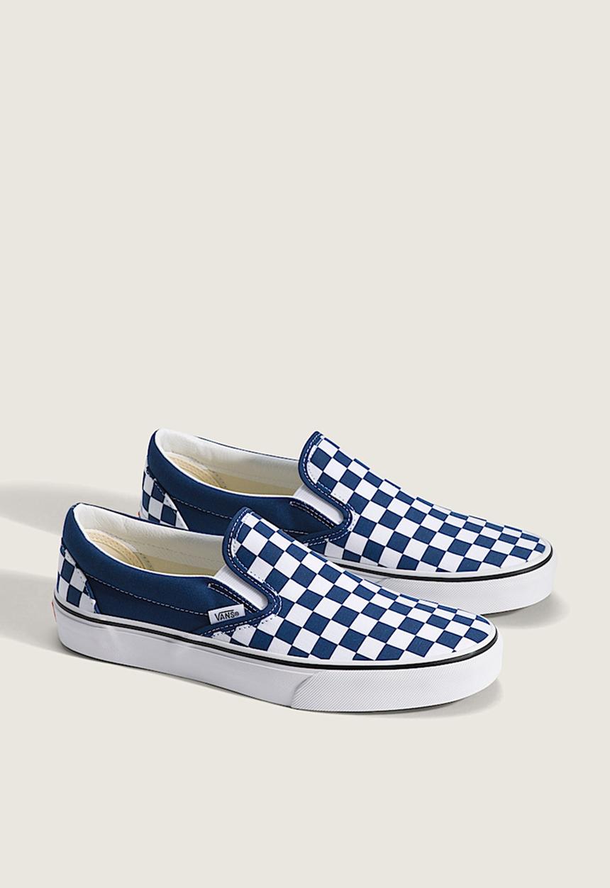 Classic Slipon - Color Theory Checkerboard Deep Indigo