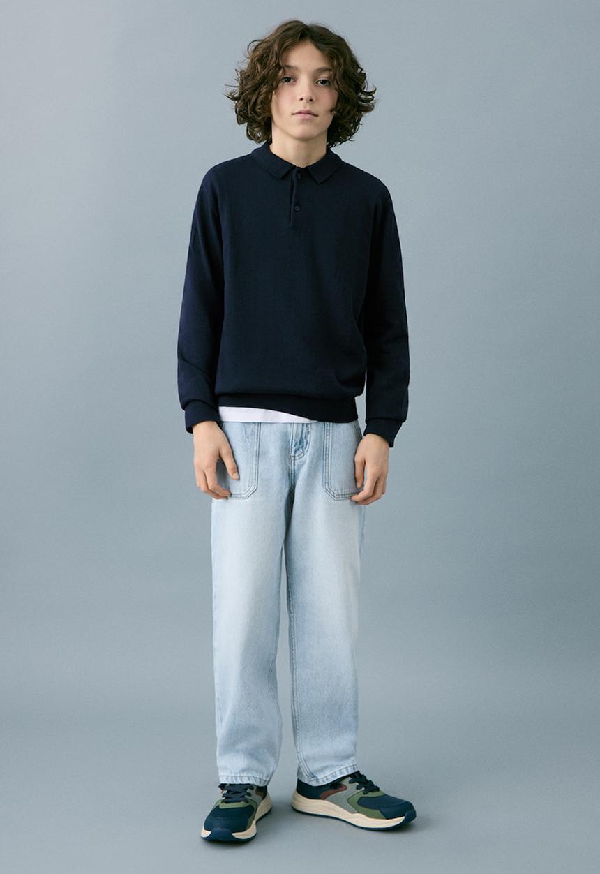 MANGO - Jeans UTILITY - Open Blue
