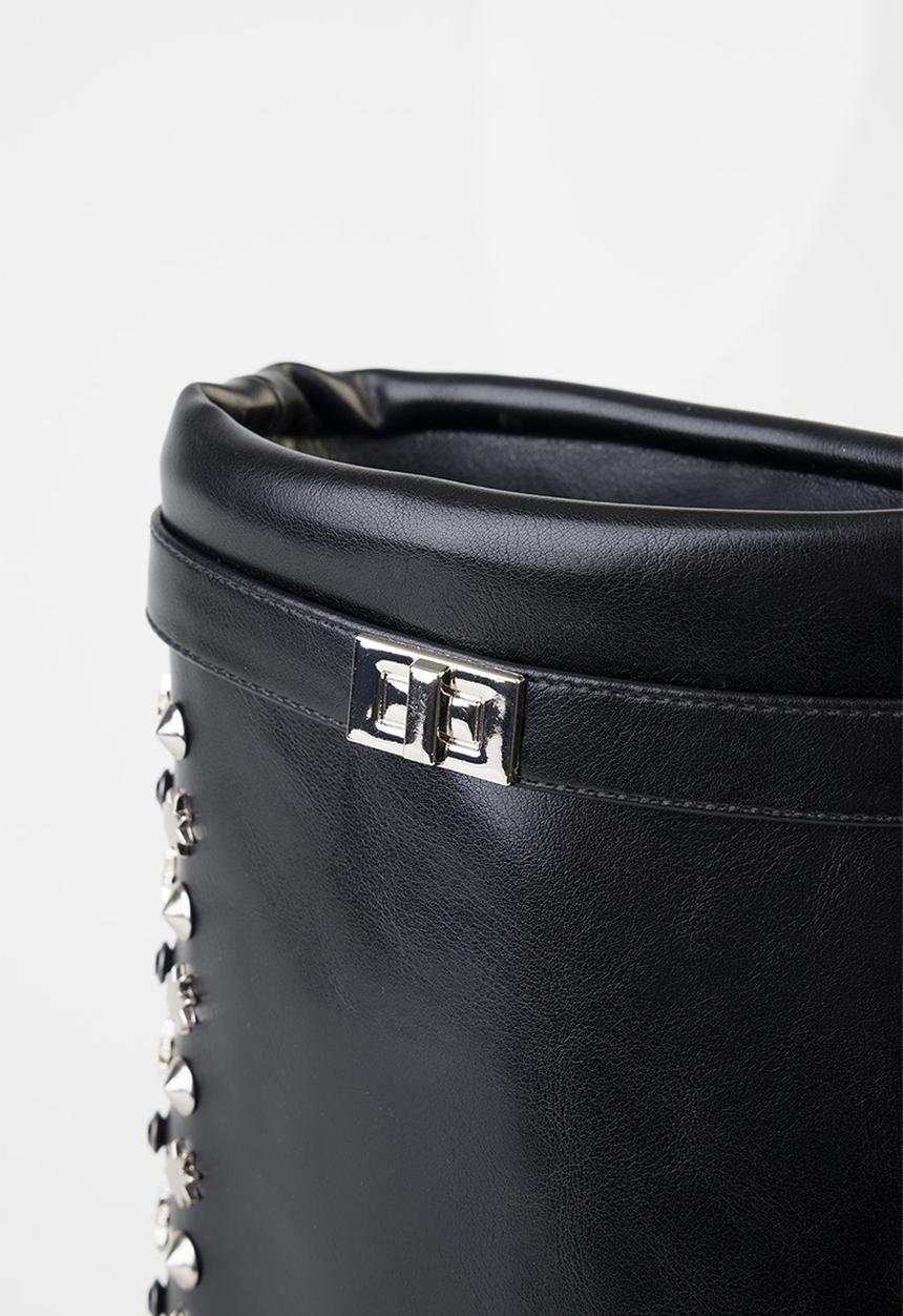 SISSY BOY - Blangee spat boot - black