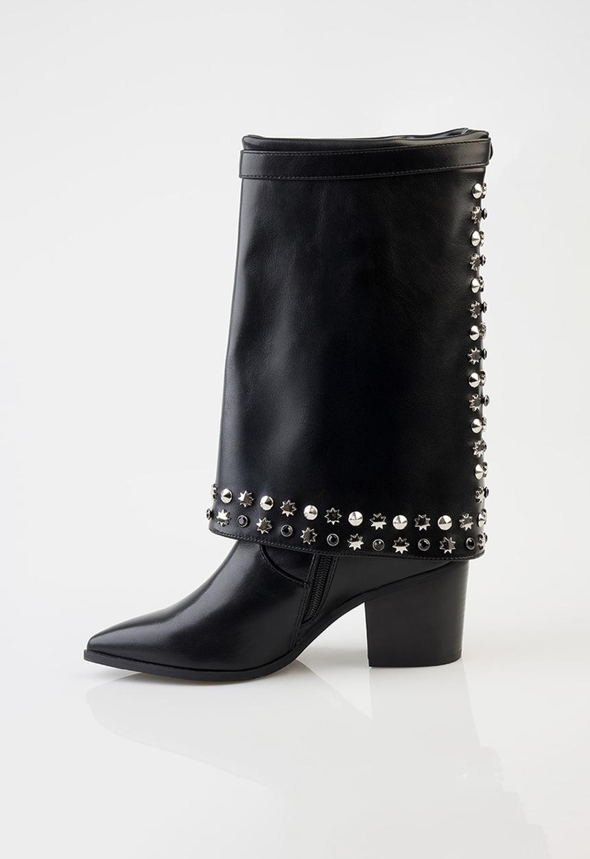 SISSY BOY - Blangee spat boot - black