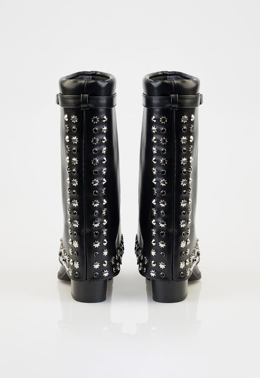 SISSY BOY - Blangee spat boot - black