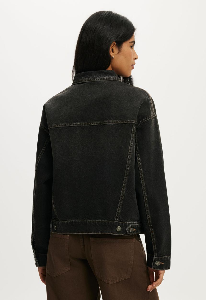 Cotton On - Original Denim Jacket - Undone Black