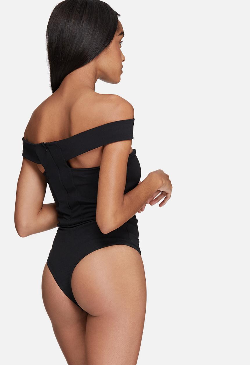 Missguided - Cut out panel bardot bodysuit
