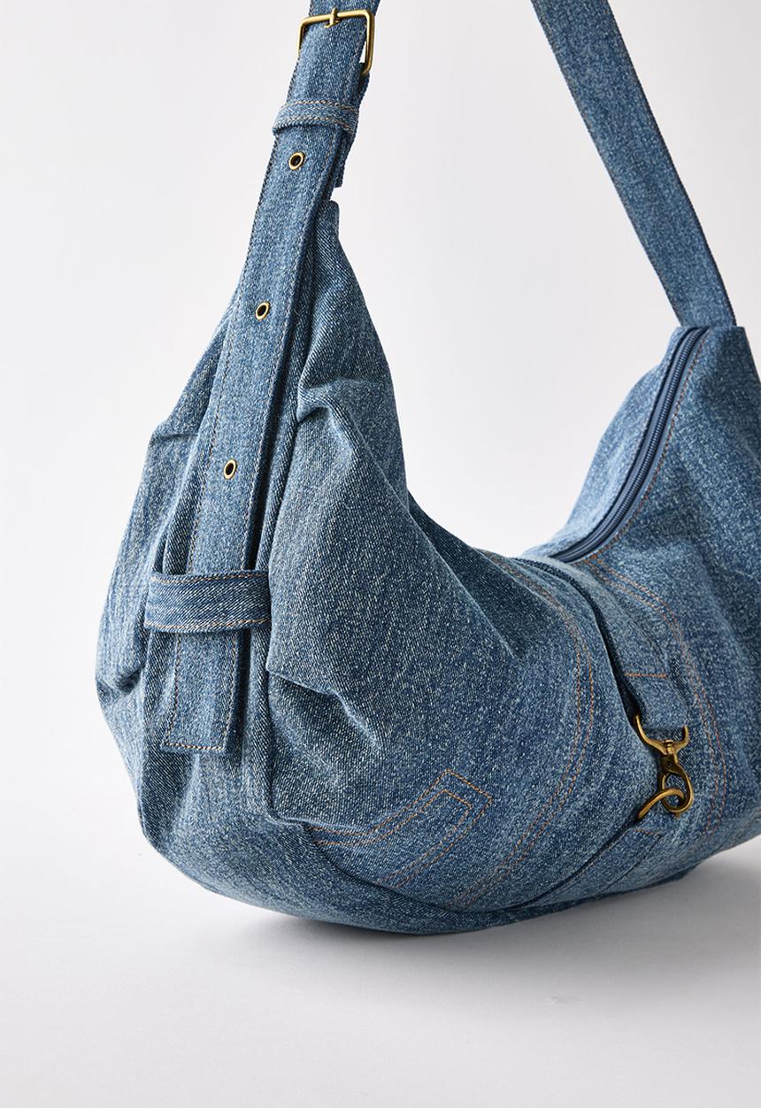 Rubi - Dylan slouchy crossbody bag - washed blue denim