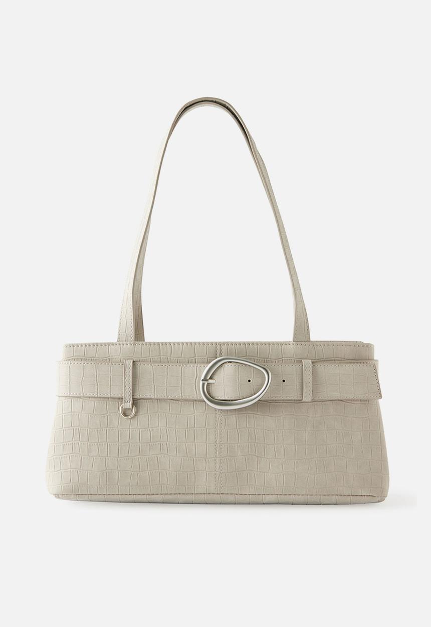 Rubi - Maeve east west underarm bag - grey reptile micro