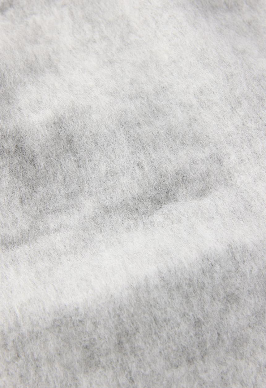 Rubi - Tassel scarf - grey marle/stitch