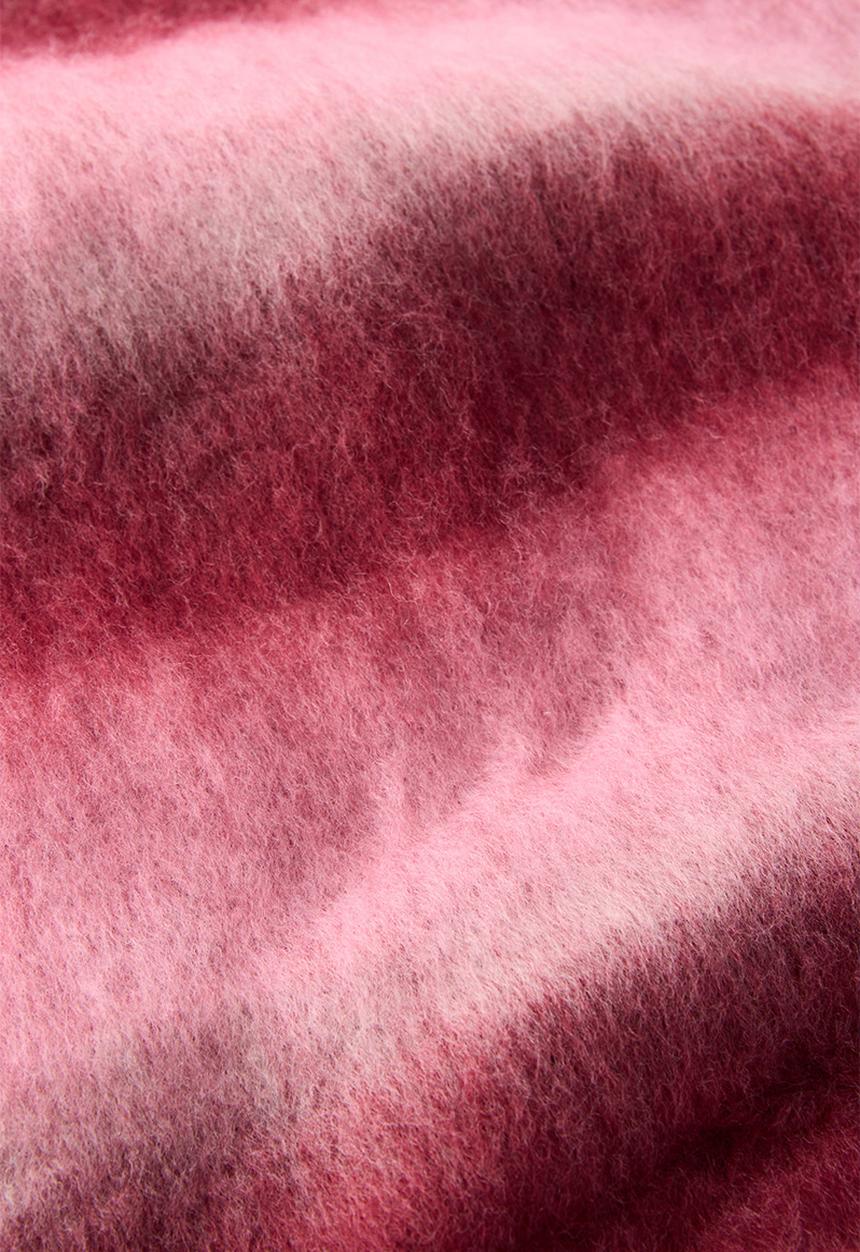 Rubi - Tassel scarf - cherrywood stripe