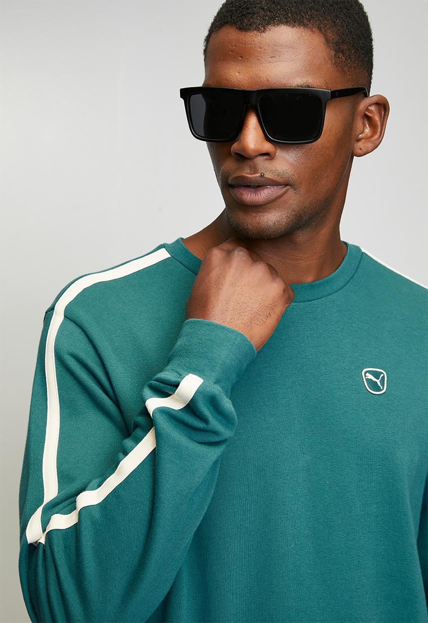 PUMA - ESS ELEVATED Crew TR M - Emerald Ice Teal