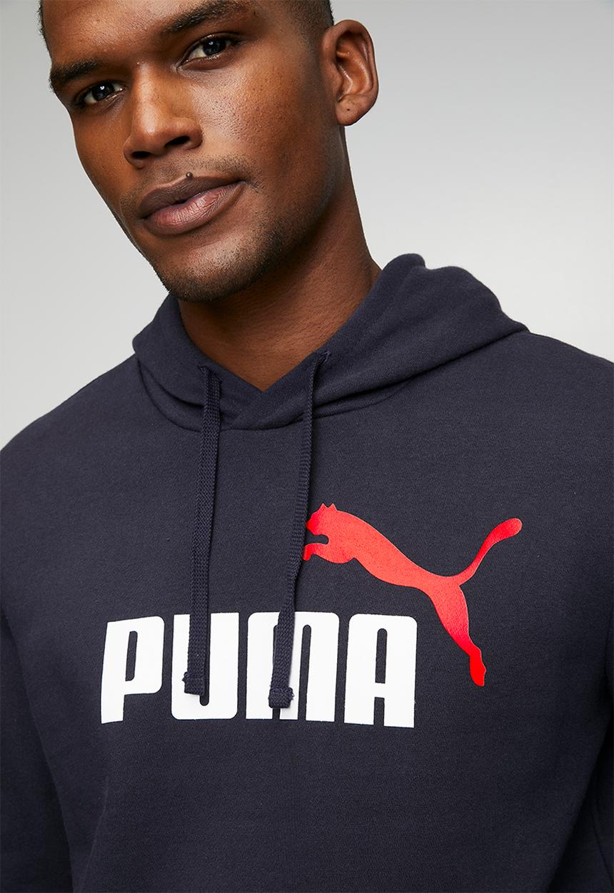 PUMA - ESS 2 COLOR No. 1 Logo Hoodie FL - Navy
