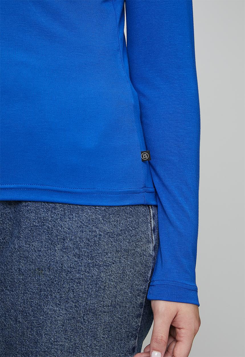 Me&B - Plus Luxe Poloneck Essential - Electric Blue