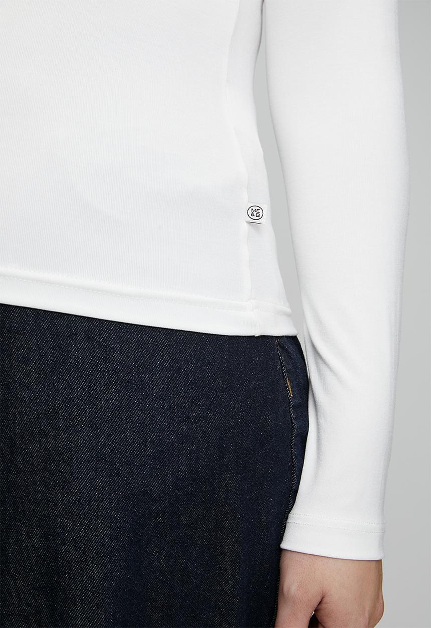Me&B - Plus Luxe Poloneck Essential - Milk