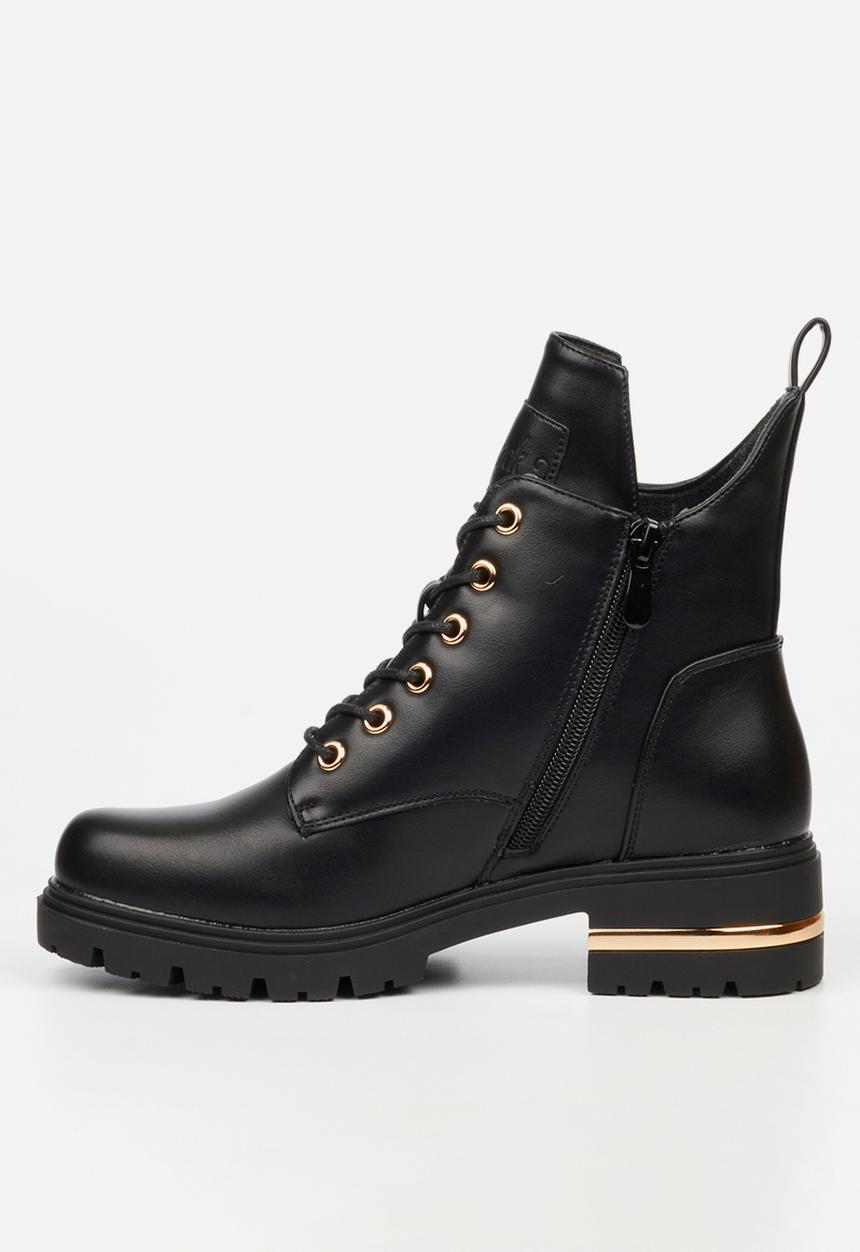 Miss Black - Vadar 4 lace up ankle boot - black
