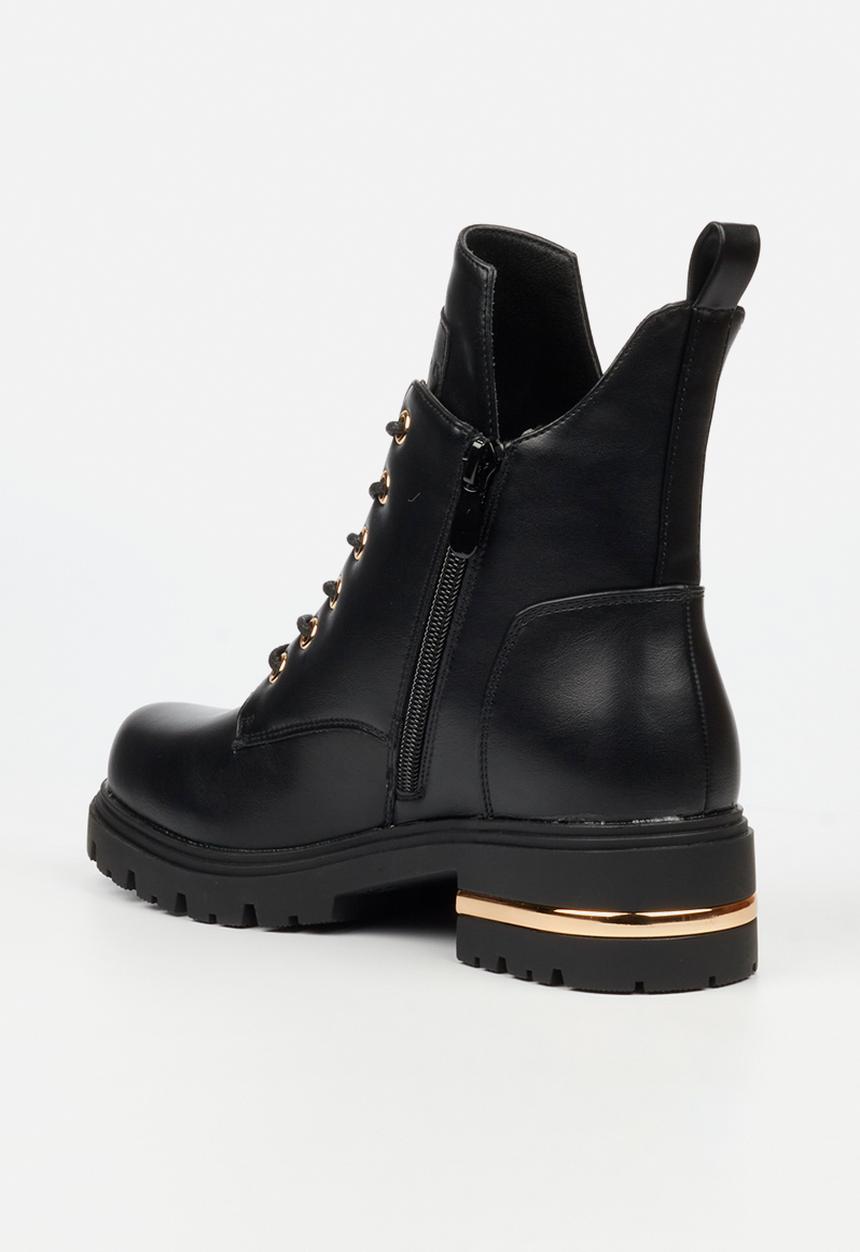Miss Black - Vadar 4 lace up ankle boot - black