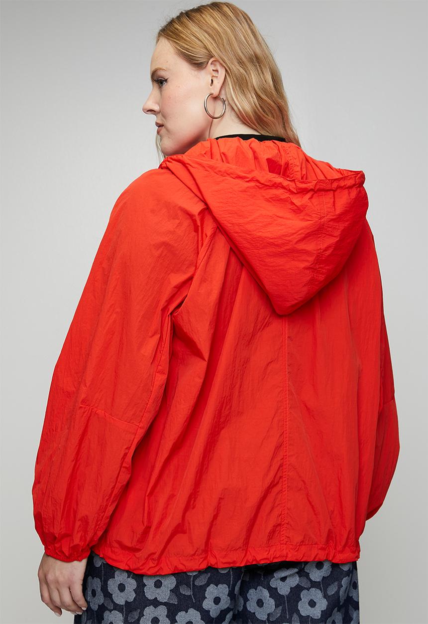 Me&B - Plus Cropped Element Jacket - Coral