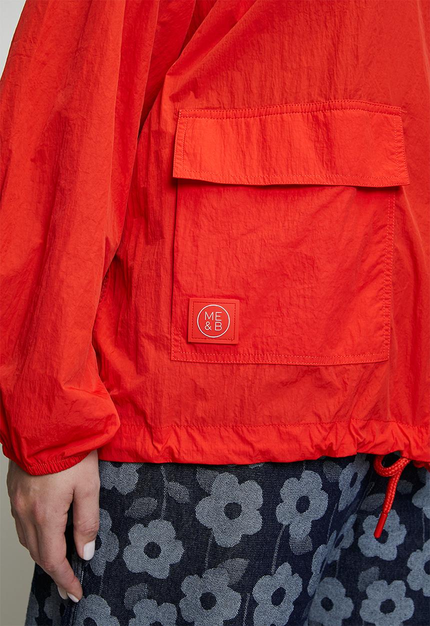 Me&B - Plus Cropped Element Jacket - Coral