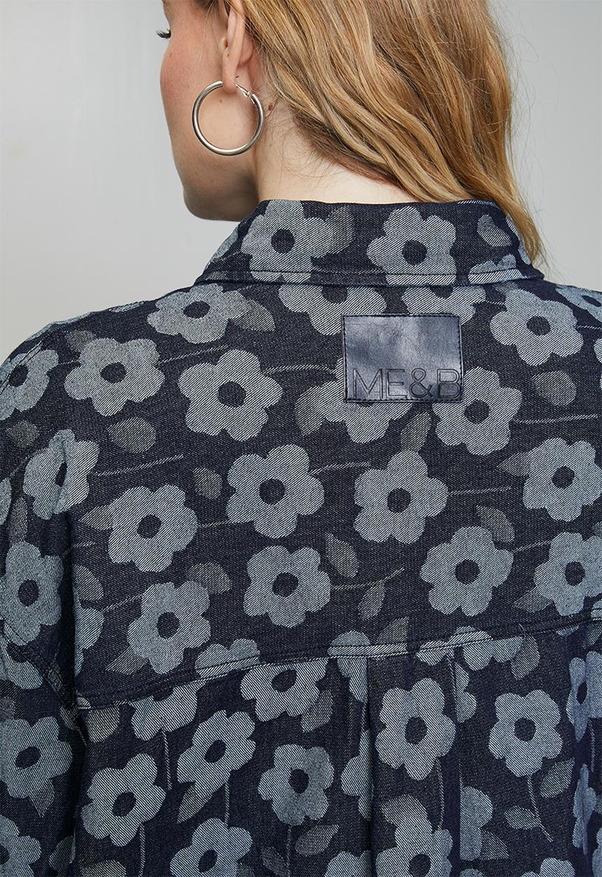 Me&B - Plus Denim Shacket - Daisy