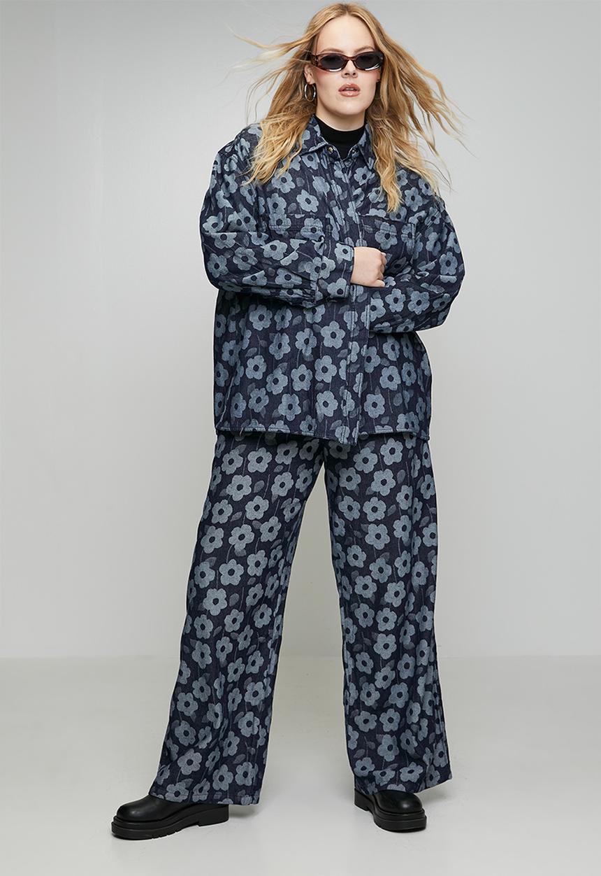 Me&B - Plus Denim Shacket - Daisy