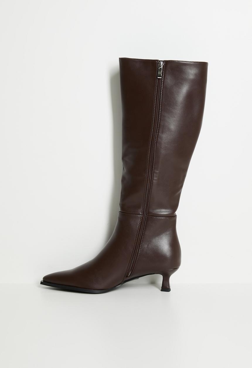 Raid London - Soho knee length boot - brown 