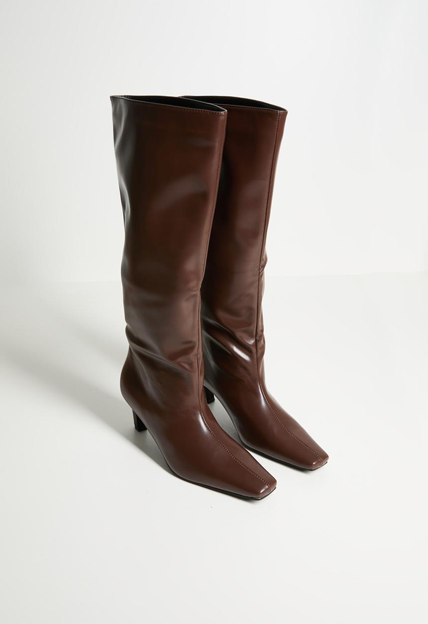 Raid London - Kellisa knee length boot - brown 