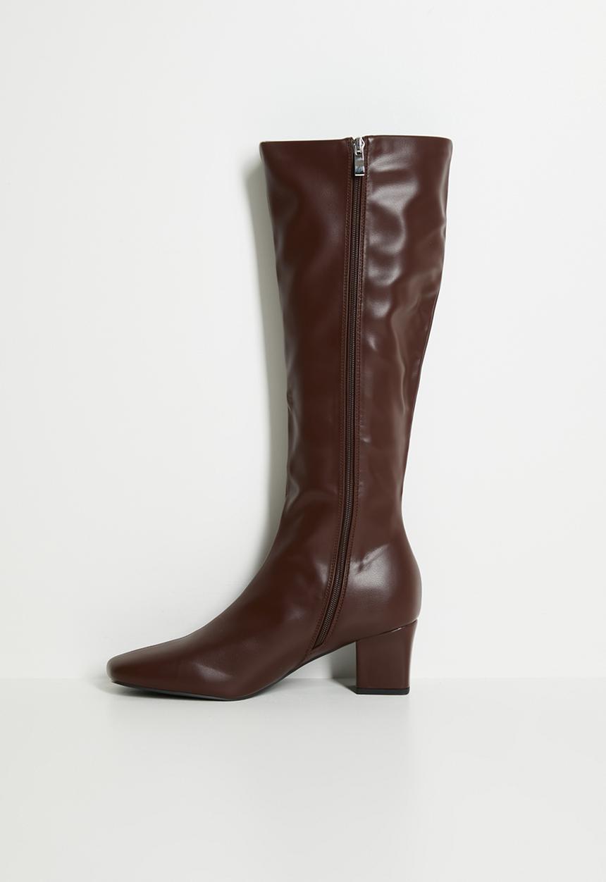 Raid London - Peyton knee length boot - brown 