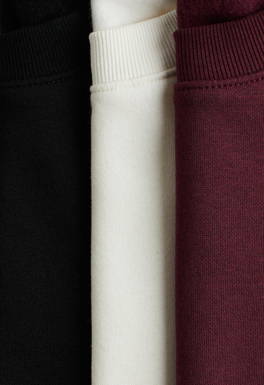 H&M - 3-Pack sweatshirts - plum purple & white