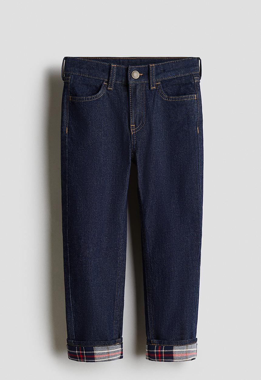 H&M - Slim fit lined jeans - denim blue