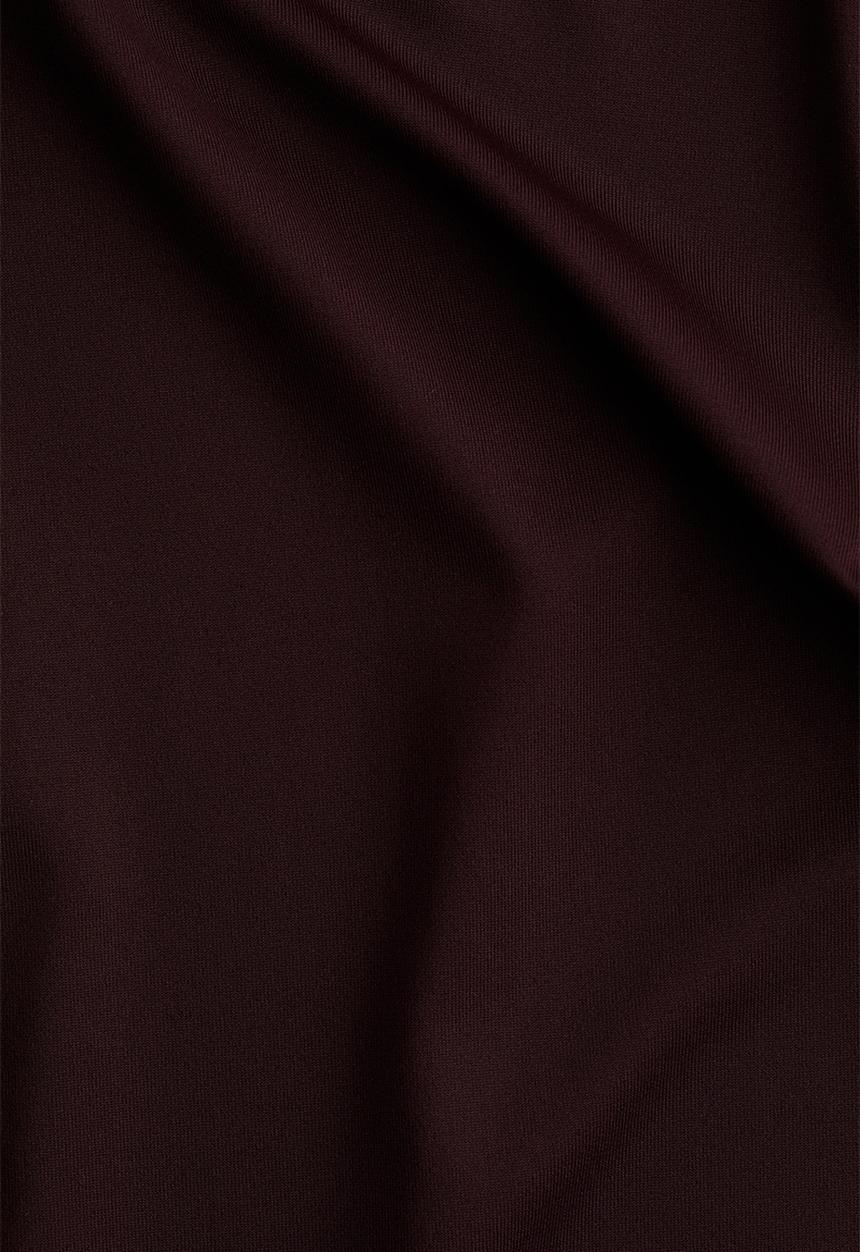 H&M - Long-sleeved microfibre top - burgundy
