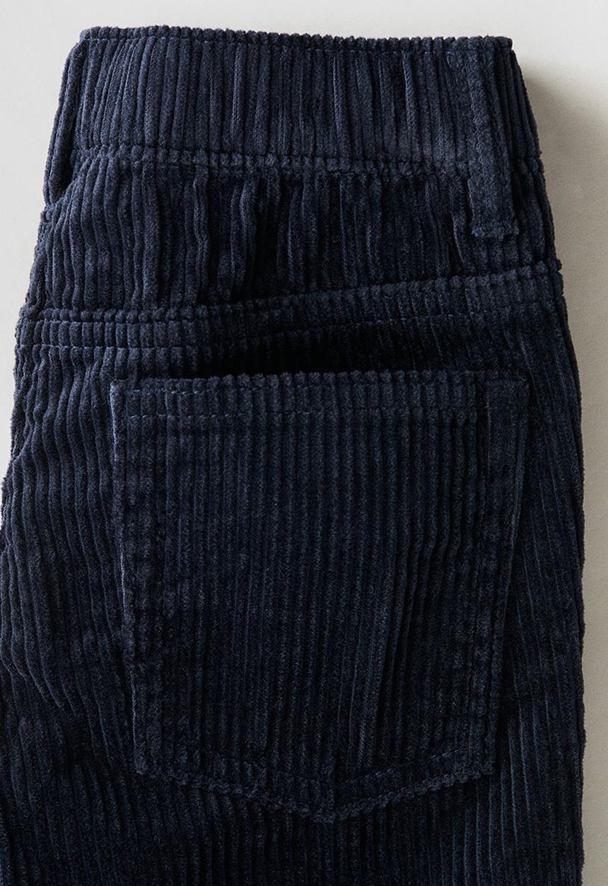 H&M - Cotton corduroy trousers - navy blue 