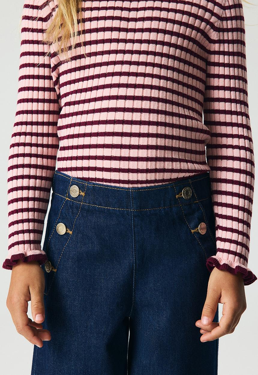 H&M - Wide leg jeans - dark denim blue