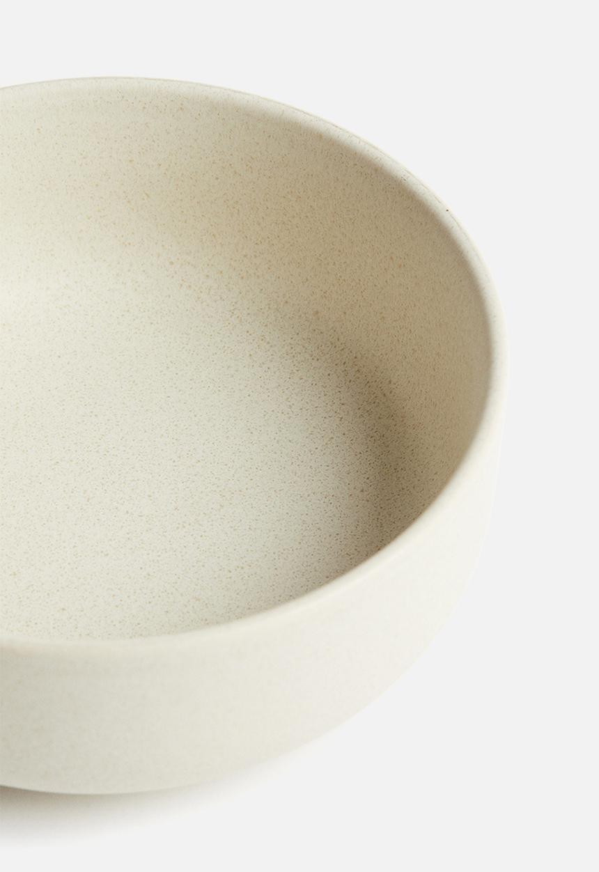 H&M - Reactive-glaze stoneware bowl - light beige 