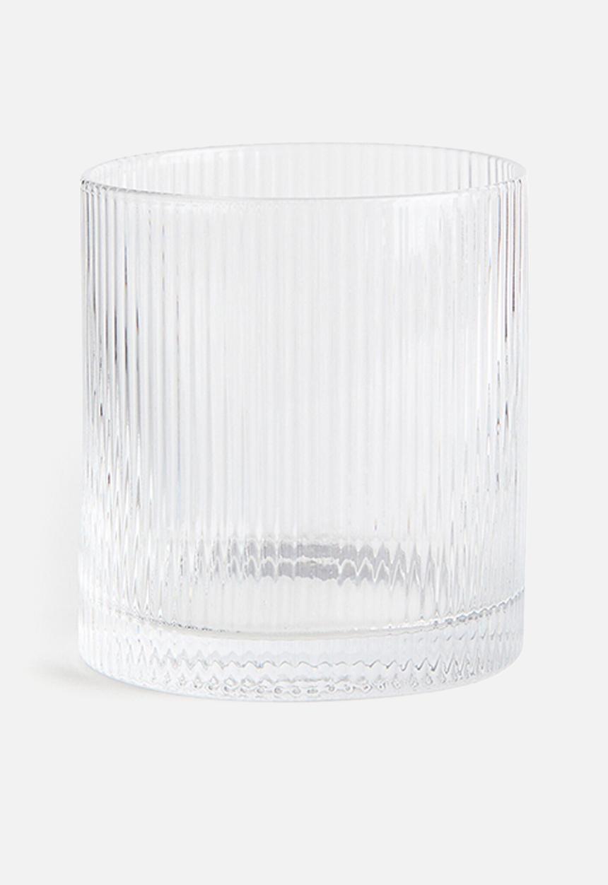 H&M - Fluted tumbler - transparent