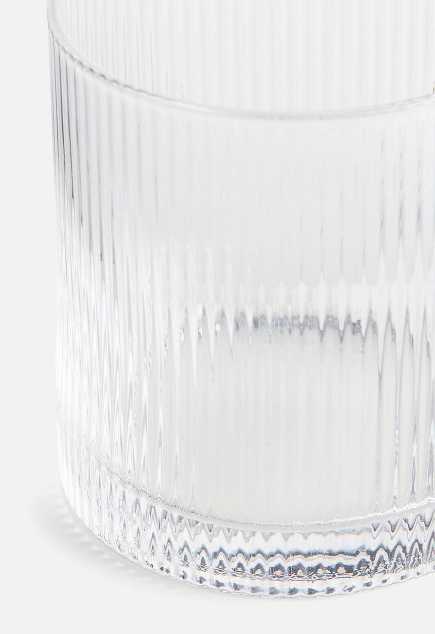 H&M - Fluted tumbler - transparent