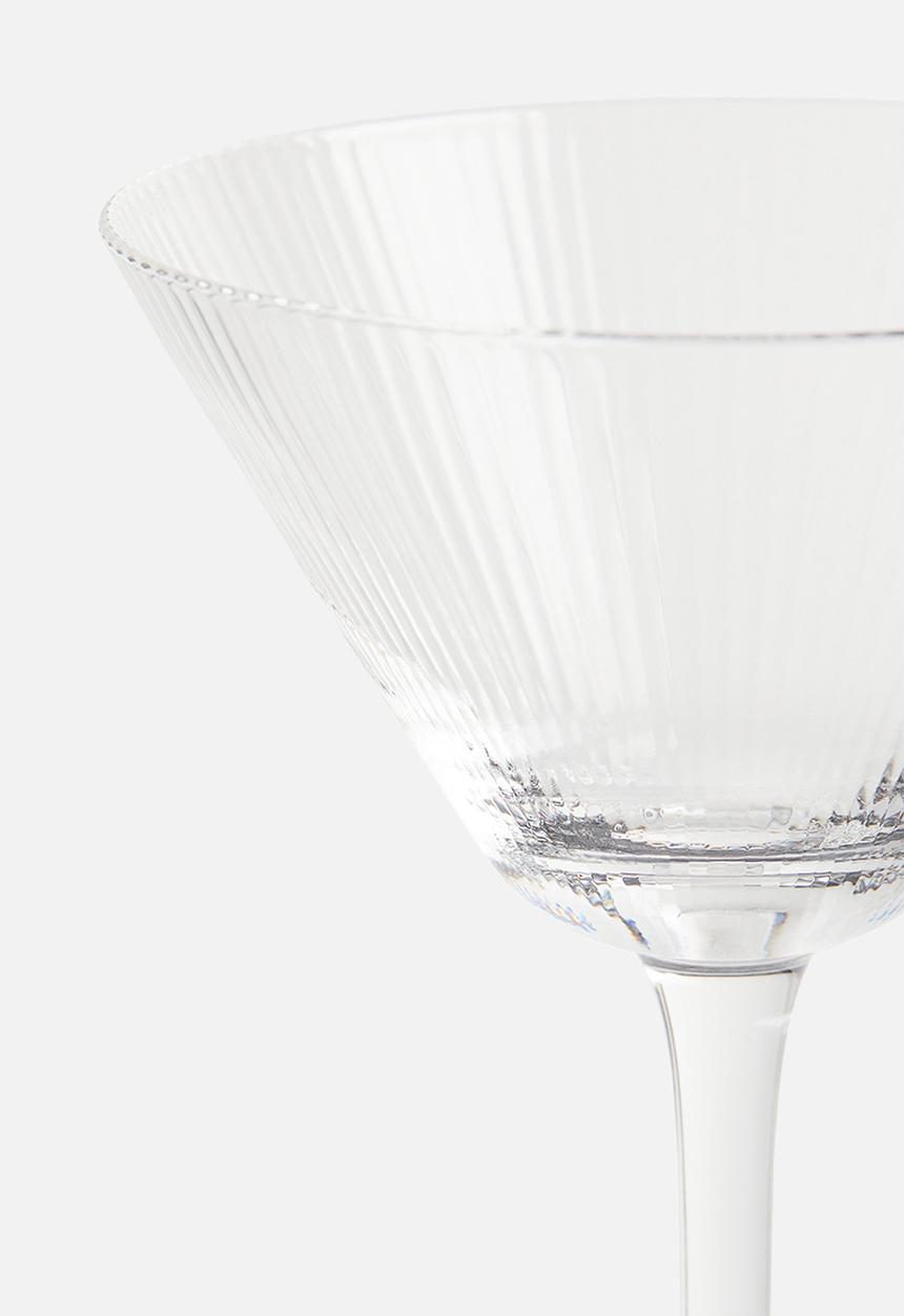 H&M - Fluted cocktail glass - transparent