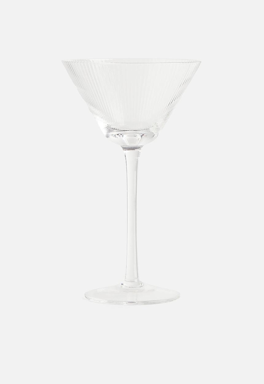 H&M - Fluted cocktail glass - transparent