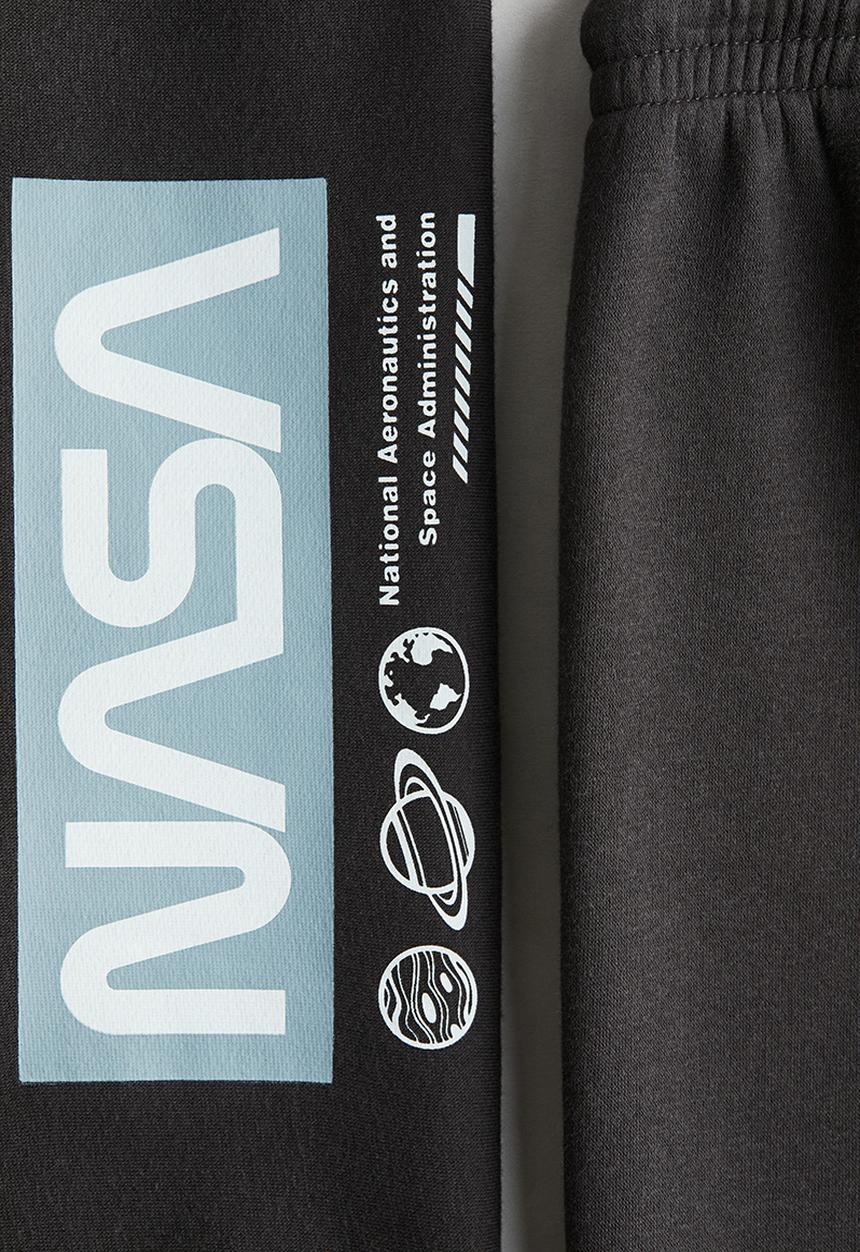 H&M - 2 Piece sweatshirt and joggers set - black/nasa