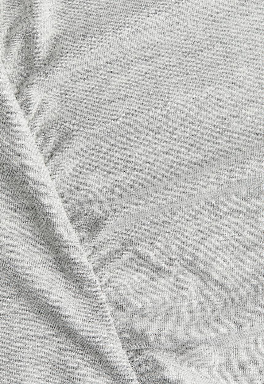 H&M - Draped jersey vest top - light grey marl