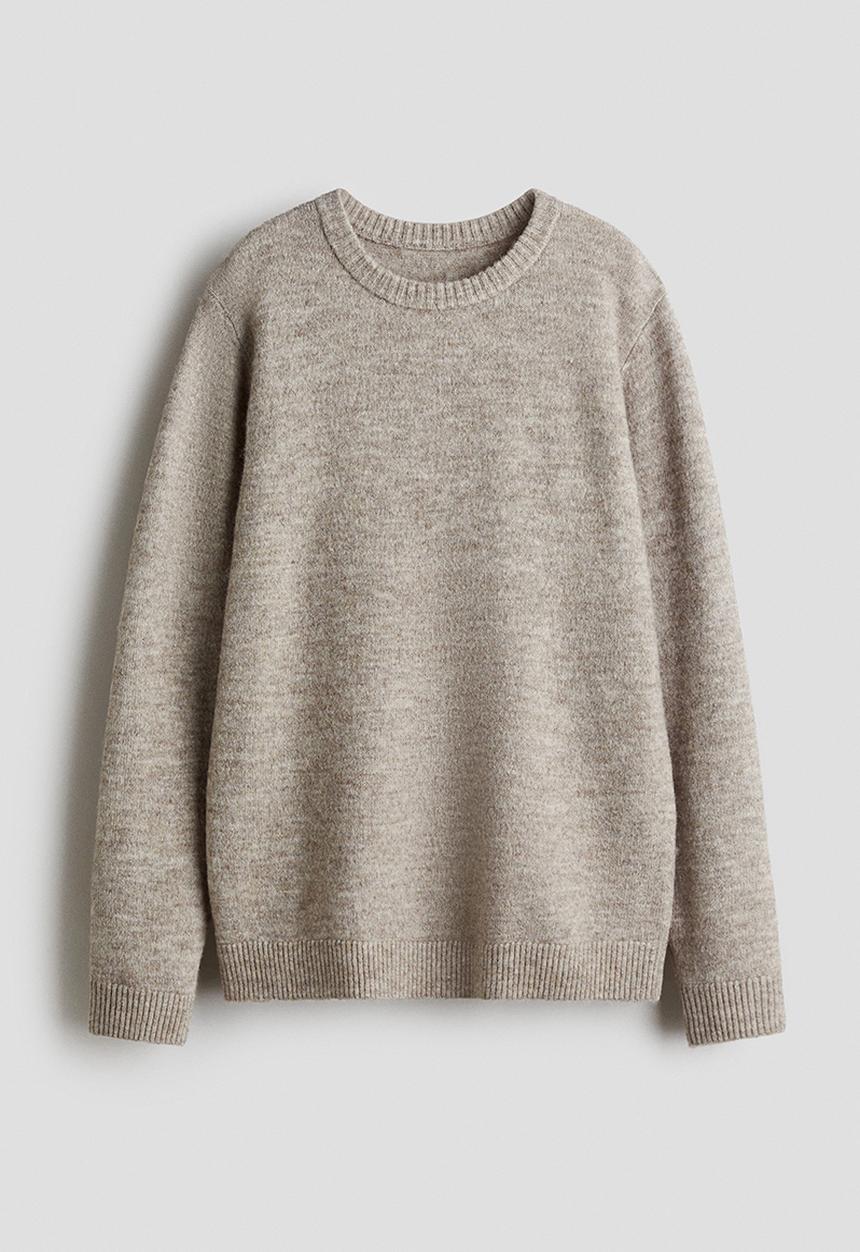 H&M - Knitted jumper - beige marl