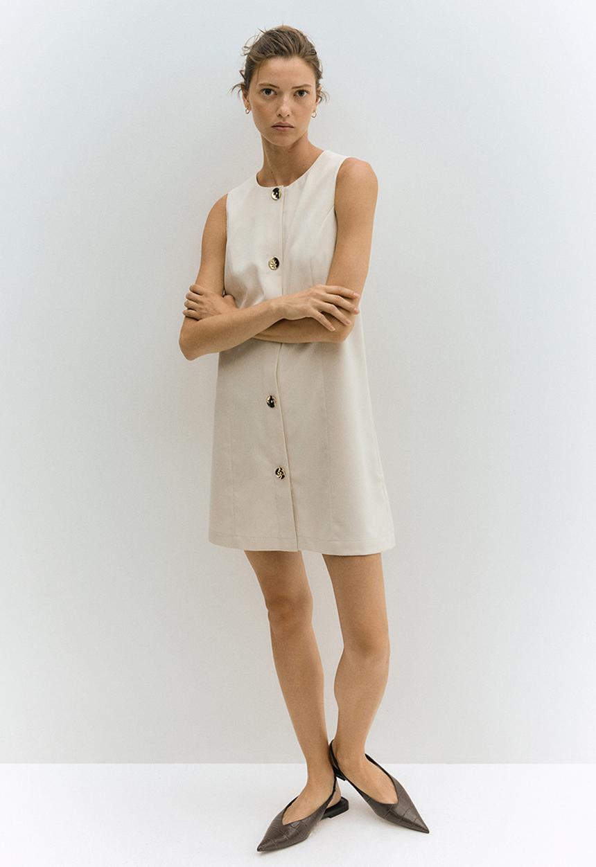 H&M - Shift dress - cream