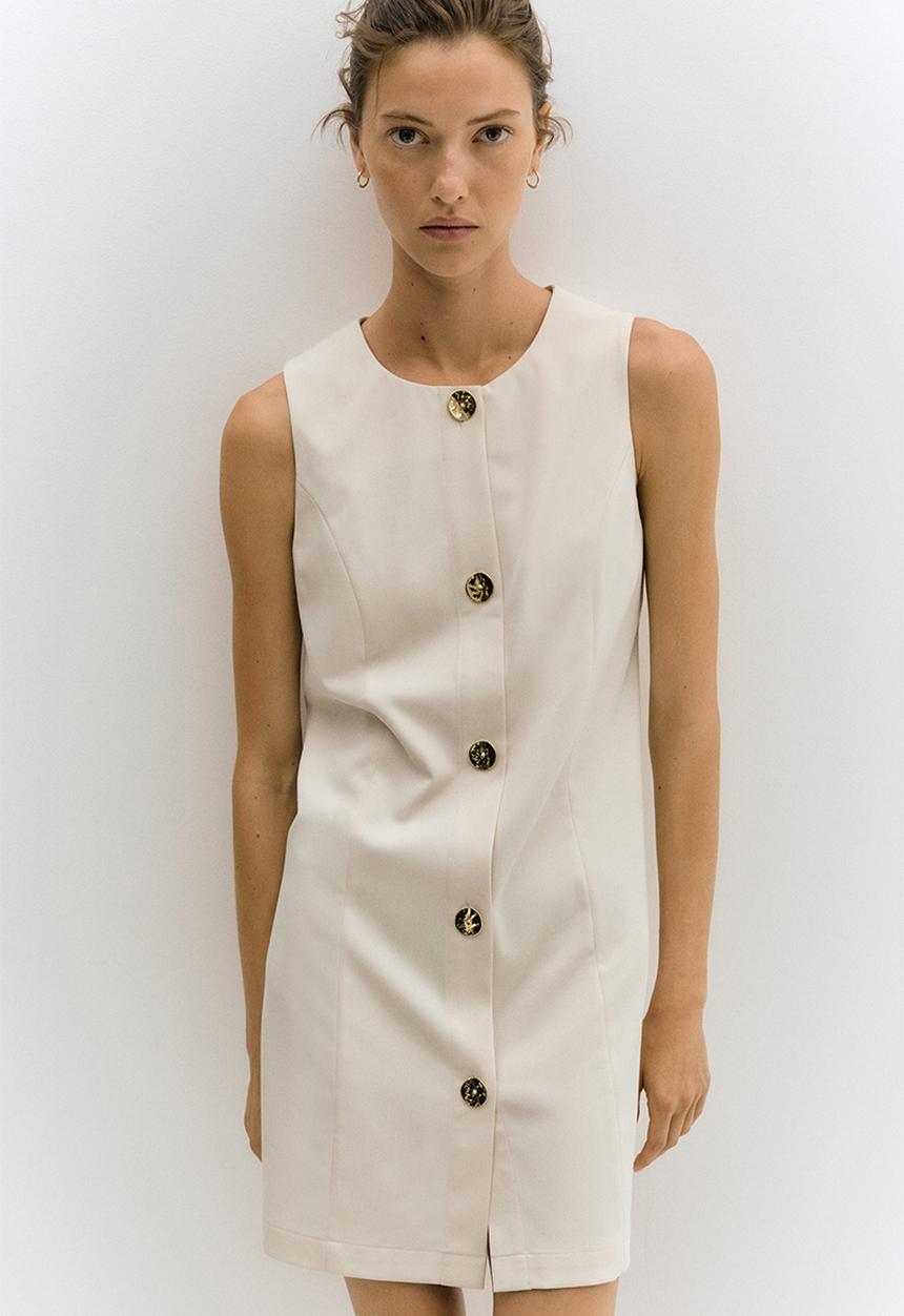 H&M - Shift dress - cream