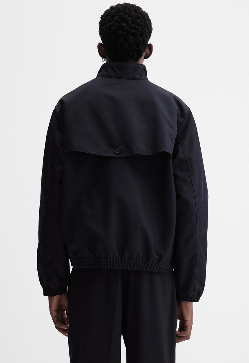 H&M - Loose fit funnel-neck jacket - navy blue