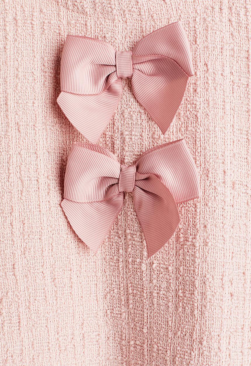H&M - Bouclé dress - light pink