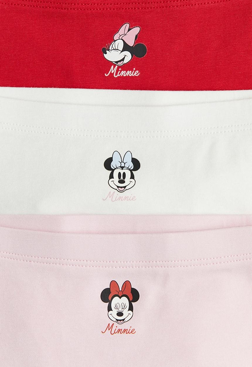 H&M - 5-pack cotton boxer briefs - pink/minnie mouse 