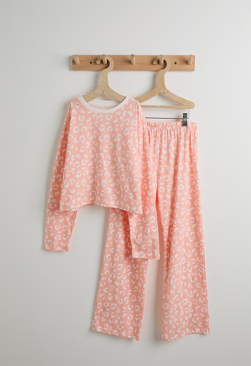 Pop Candy - Animal print pj set - pink