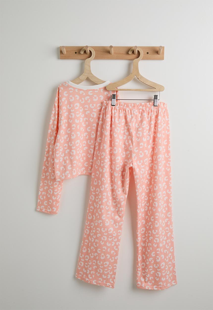 Pop Candy - Animal print pj set - pink