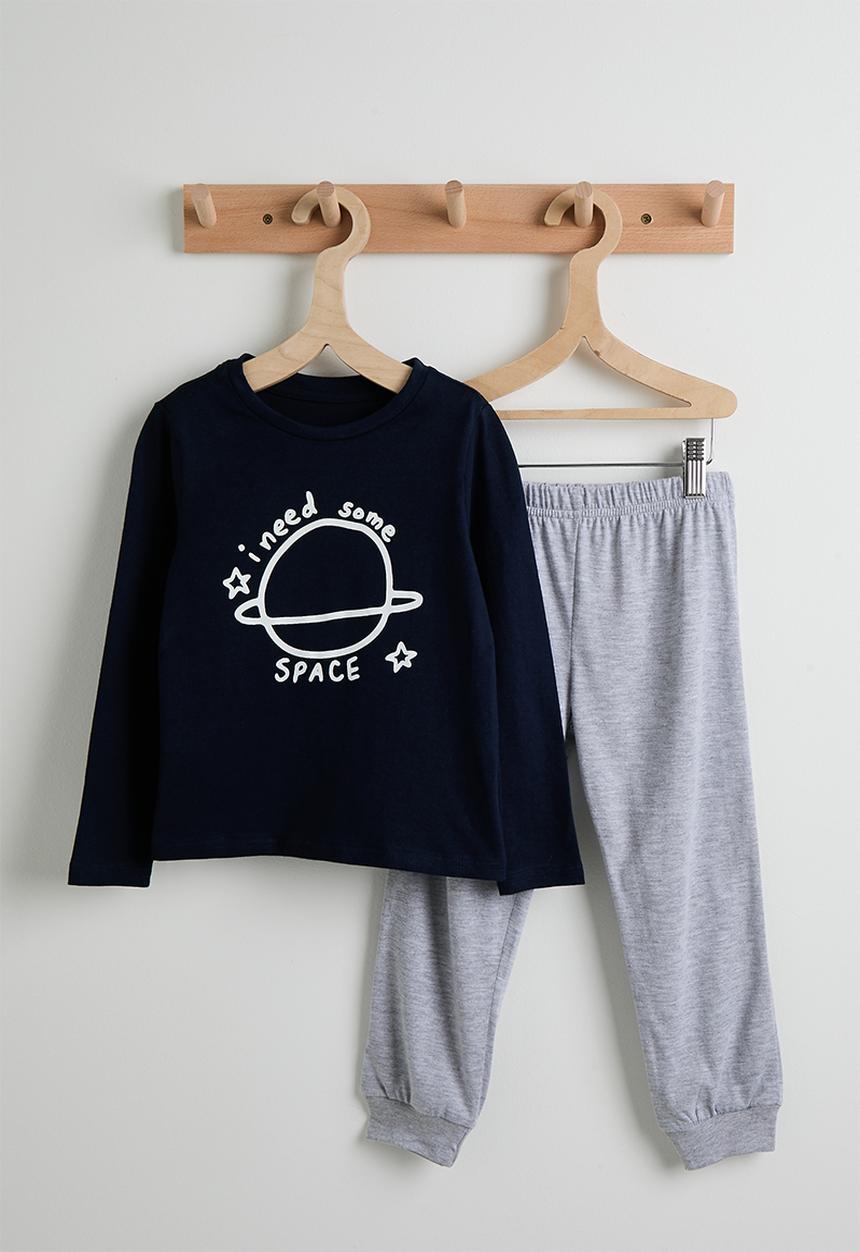 Pop Candy - Space pj set - navy & grey